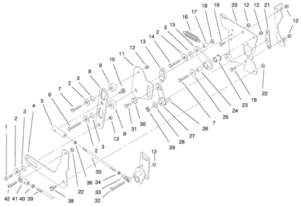 Smart Turn Rear Assembly Diagram and Parts List for 73545 8900001 - 8999999 Toro Lawn Tractor