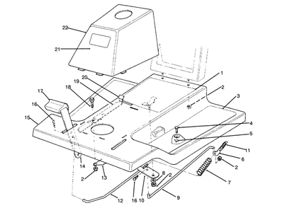 Front Body Assembly Diagram and Parts List for 70040 59000001 - 59999999 Toro Lawn Tractor