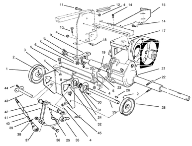 Differential Assembly Diagram and Parts List for 30612 790001 - 799999 Toro Lawn Tractor