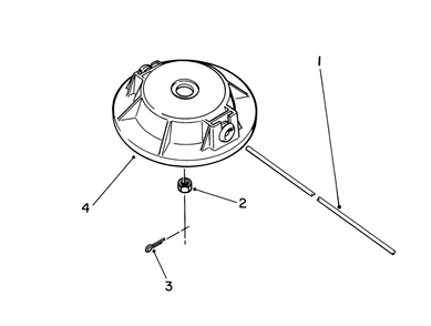 Non-Metallic Fixed Line Cutter Head (Optional) Diagram and Parts List for 51675 2000001 - 2999999 Toro Trimmer