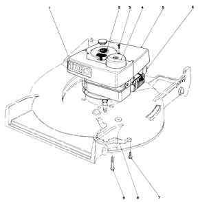 Engine Assembly Diagram and Parts List for 20661 3000001 - 3999999 Toro Lawn Mower