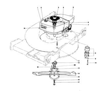 Engine Assembly (Model No. 20517) Diagram and Parts List for 20644 7000001 - 7999999 Toro Lawn Mower