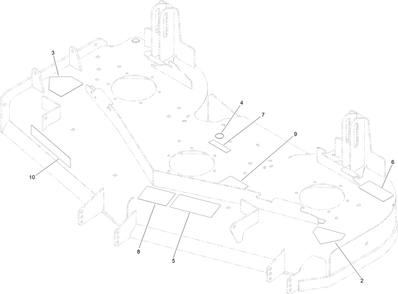 Deck Decal Assembly Diagram and Parts List for 74143 (314000001-314999999)(2014) Toro Lawn Mower