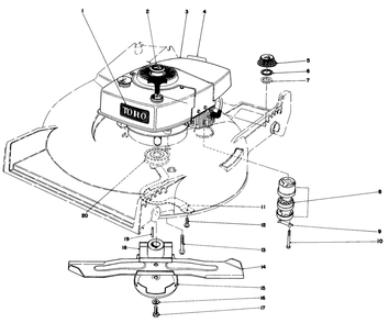 Engine Assembly Diagram and Parts List for 20775 2000001 - 2999999 Toro Lawn Mower