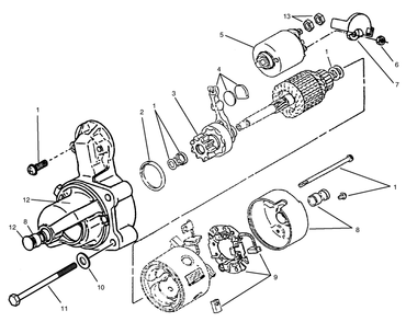 Starter - Onan P220g Type I/10808h Diagram and Parts List for 30620 790001 - 799999 Toro Lawn Tractor