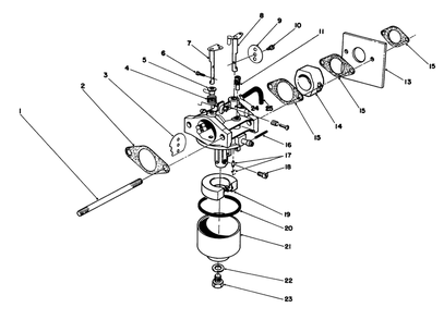 Carburetor Assembly (Engine No. 47pk9) Diagram and Parts List for 20910 0000001 - 0999999 Toro Lawn Mower