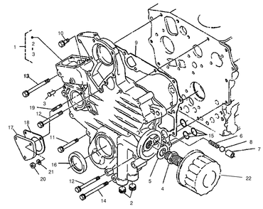 Gear Case Assembly Diagram and Parts List for 22302 990001 - 999999 Toro Lawn Tractor Accessories