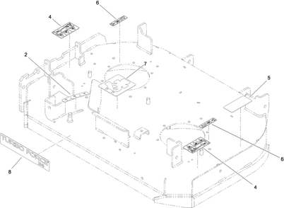 Deck Decal Assembly Diagram and Parts List for 74534TE (310000001-310999999)(2010) Toro Lawn Mower