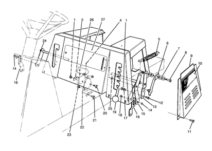 Linkage Assembly Diagram and Parts List for 70080 5900001 - 5999999 Toro Lawn Tractor