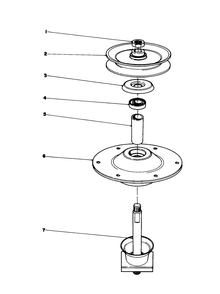 Spindle Assembly Diagram and Parts List for 57356 9000001 - 9999999 Toro Lawn Tractor