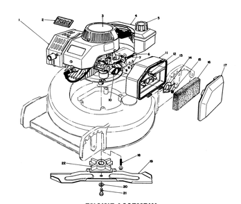 Engine Assembly (Used On Units With Serial No. 8000001 Thru 8000401) Diagram and Parts List for 20745C 8000001 - 8999999 Toro Lawn Mower