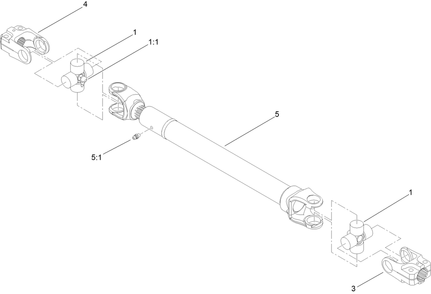 Part Location Diagram of 54-9040 Toro Yoke-End (Split)