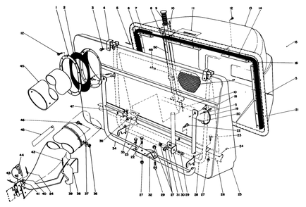 Easy-Empty Grass Catcher Model 59111 (Optional) Diagram and Parts List for 56145 4000001 - 4999999 Toro Lawn Tractor