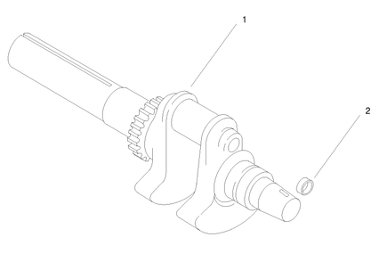 Group 1-Crankshaft Diagram and Parts List for 22305TE 990001 - 999999 Toro Lawn Tractor Accessories