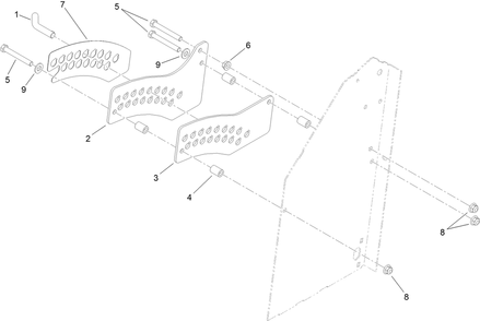 Height-Of-Cut Plate Assembly Diagram and Parts List for 74534TE (313000001-313999999)(2013) Toro Lawn Mower