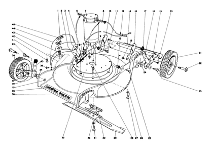 Housing Assembly Diagram and Parts List for 17005 7000001 - 7999999 Toro Lawn Mower
