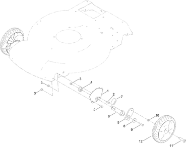 Front Wheel And Height-Of-Cut Assembly Diagram and Parts List for 21863 400000000 - 409999999 Toro Lawn Mower