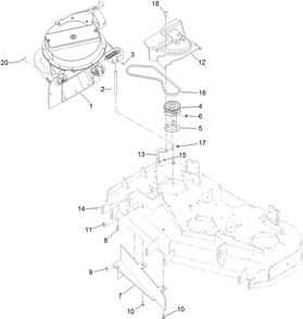Part Location Diagram of 112-2343 Toro BELT-V