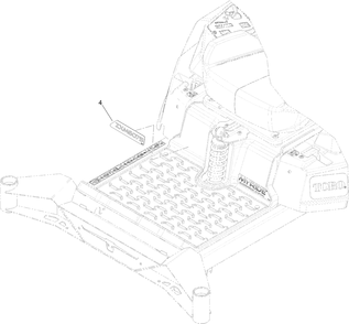 Model Specific Decal Assembly Diagram and Parts List for 76635 400000000 - 415399999 Toro Lawn Tractor