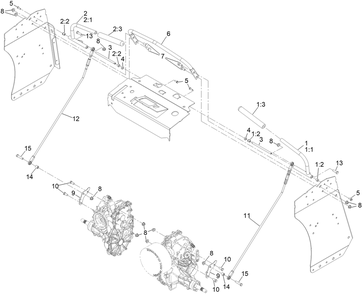 Motion Controls Diagram and Parts List for 29516 413000000 - 999999999 Toro Aerator