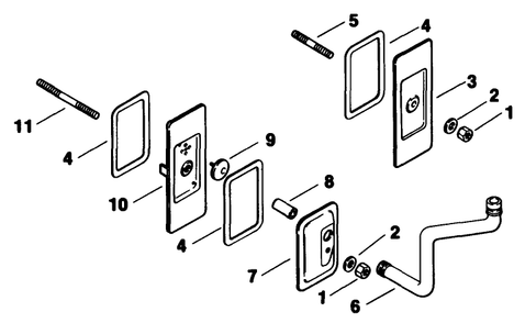Part Location Diagram of X-325-39 Toro Stud-Valve Cover