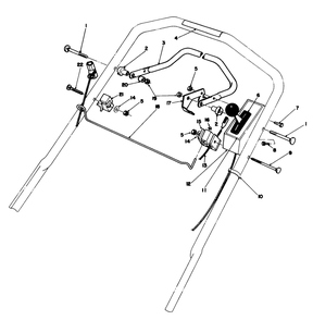Control Assembly Diagram and Parts List for 20526 6000001 - 6999999 Toro Lawn Mower