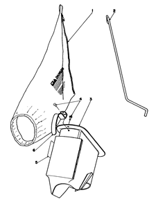 Bagging Kit No. 47-6510 (Optional) Diagram and Parts List for 16330 4000001 - 4999999 Toro Lawn Mower