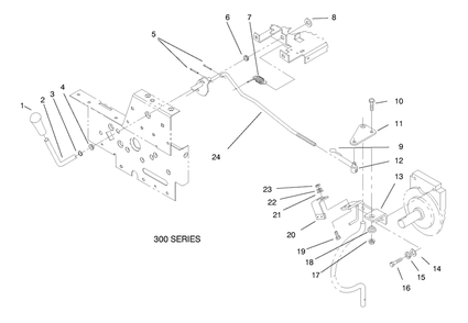 Pto Clutch System Diagram and Parts List for 73402 7900001 - 7999999 Toro Lawn Tractor