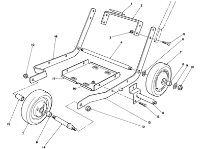 Part Location Diagram of 52-1210 Toro Spacer-Axle, Short