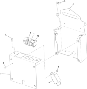 Part Location Diagram of 119-7769 Toro Switch-Rocker, On/None/On
