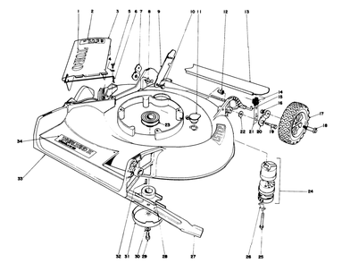 Housing Assembly Diagram and Parts List for 21658 8000001 - 8999999 Toro Lawn Mower