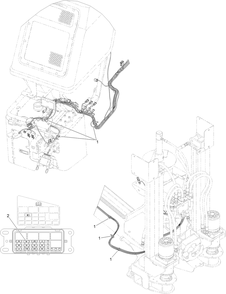 Cable Tie And Fuse Assembly Diagram and Parts List for 23902  Toro Lawn Tractor Accessories
