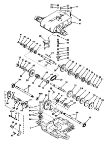 Peerless Transaxle Model No. 801f Diagram and Parts List for 57358 7000001 - 7999999 Toro Lawn Mower