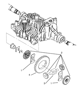 Differential Gear Tuff Torq Transmission K61 (Toro) Diagram and Parts List for 72084 6900001 - 6999999 Toro Lawn Tractor