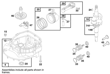 Engine Briggs & Stratton Model 12h802-1758-E1 Diagram and Parts List for 20452 8900001 - 8999999 Toro Lawn Mower