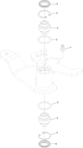 Idler Assembly No. 126-9438 Diagram and Parts List for 72098 400000000 - 411399999 Toro Lawn Tractor
