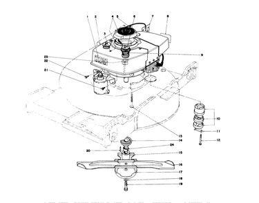 Engine Assembly (Model No. 20644 And 20657) Diagram and Parts List for 20644 7000001 - 7999999 Toro Lawn Mower