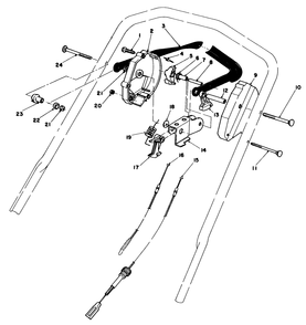 Traction Control Assembly Diagram and Parts List for 20676 4000001 - 4999999 Toro Lawn Mower