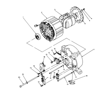 Generator Assembly Diagram and Parts List for 62040 4000001 - 4999999 Toro Generator