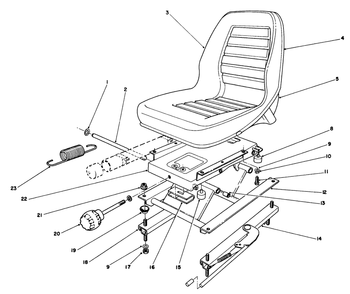 Deluxe Seat Kit Model No. 30772 Diagram and Parts List for 30798 0000001 - 0999999 Toro Lawn Tractor