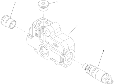 Valve Inlet Section Assembly No. 139-1338 Diagram and Parts List for 22983 410480000 - 411799999 Toro Lawn Tractor Accessories