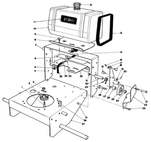 Frame Assembly Diagram and Parts List for 30113 6000001 - 6999999 Toro Lawn Tractor Accessories