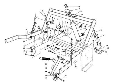 Parking Brake & Lift Frame Assembly Diagram and Parts List for 30754 0000001 - 0999999 Toro Lawn Tractor