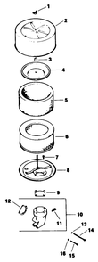Air Intake-Engine Kohler Model No. Mv16s-Type 56511 Diagram and Parts List for 30180 100001 - 199999 Toro Lawn Tractor Accessories