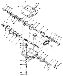 Transmission Model 770 Diagram and Parts List for 56155 3000001 - 3999999 Toro Lawn Tractor