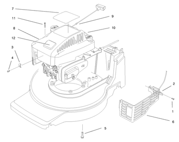 Engine Assembly Diagram and Parts List for 20913 890000001 - 899999999 Toro Lawn Mower