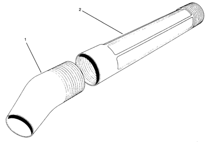Blower Tube Assembly Diagram and Parts List for 51577 39000001 - 39999999 Toro Leaf Blower / Vacuum