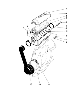 Heavy Duty Air Filter Assembly Diagram and Parts List for 30940 5000001 - 5999999 Toro Leaf Blower / Vacuum