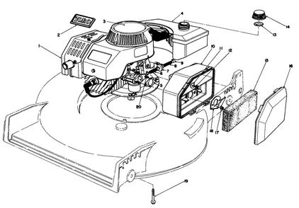 Engine Assembly Diagram and Parts List for 20584 6000001 - 6999999 Toro Lawn Mower