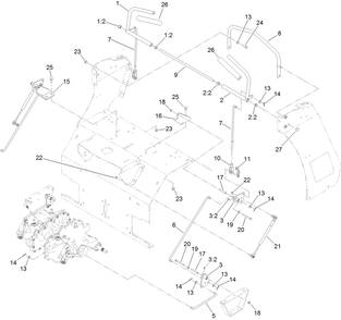 Motion Control Assembly Diagram and Parts List for 39521 409760523-999999999 Toro Aerator